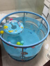 诺澳婴儿游泳桶家用宝宝游泳池新生儿童小孩室内加厚可折叠透明洗澡桶 80透明蓝【品质套餐】 晒单实拍图