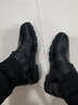 金利來(lái)（goldlion）高幫棉皮鞋男 冬季加絨保暖大棉鞋 男士加厚長(zhǎng)絨雕花布洛克皮棉靴 黑色 40 曬單實(shí)拍圖