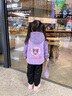 G. DUCKKIDS女童加絨外套秋冬季2024新款童裝兒童庫(kù)洛米加厚上衣寶寶冬裝衣服 紫色+包包 120 曬單實(shí)拍圖