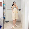 莫代爾吊帶睡裙女夏季純棉學(xué)生韓版甜美顯瘦可愛(ài)蝴蝶結(jié)無(wú)袖夏款睡衣女生 JS-8837吊帶 M 曬單實(shí)拍圖