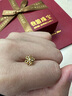 牧笛（MUDI） 18k彩金耳飾女款氣質(zhì)簡約六芒星星黃金耳釘玫瑰金情人禮物紀(jì)念 玫瑰金/對 曬單實拍圖