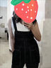 俞兆林（YUZHAOLIN）工裝哈倫牛仔背帶褲女2025春夏新款女裝休閑寬松薄款涼感連體褲子 藍(lán)色背帶褲 L [建議120-140斤] 曬單實(shí)拍圖
