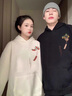 love legend情侶裝衛衣套裝連帽秋冬季新款一男一女潮流印花寬松外套班服定制 黑色+黑色 男M+女S 曬單實(shí)拍圖