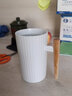鼎藝新款北歐風(fēng)陶瓷杯馬克杯水杯辦公杯咖啡杯牛奶杯陶瓷杯辦公可定制 木柄馬克杯白色 曬單實(shí)拍圖