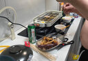 TANXIANZHE探險(xiǎn)者電烤爐燒烤架家用無(wú)煙烤肉機(jī)多功能室內(nèi)烤肉燒烤 【奶油白升級(jí)款】烤盤(pán)烤網(wǎng)10件套 曬單實(shí)拍圖