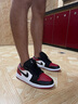 耐克（NIKE）air jordan 1 Low耐克男鞋女鞋冬季新款aj1低幫板鞋運(yùn)動(dòng)籃球鞋 553558-161/553560-161黑紅腳趾 40 曬單實(shí)拍圖