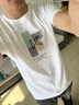 啄木鳥(niǎo)t恤男短袖印花夏季薄款男生體恤半袖男裝大碼衣服時(shí)尚休閑上衣男 DXTX-AT027白色 XL 曬單實(shí)拍圖