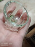 久堂 日式玻璃茶具水晶杯耐高溫功夫小茶杯品茗杯家用喝茶杯子6只套裝 中號水晶杯（綠色）6只裝 曬單實(shí)拍圖