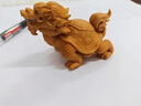仙佳藝 黃楊木龍龜手把件家居木雕茶寵小擺件創(chuàng)意車擺禮品 龍龜 8.5*7*4.5cm 曬單實拍圖