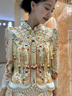 泰勒馬丁秀禾服新娘2025新款新中式古裝嫁衣結(jié)婚禮服敬酒服出閣服婚禮服 H028 L 曬單實拍圖
