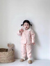 G.DUCKKIDS小黃鴨童裝寶寶棉服冬季加厚嬰兒棉衣外穿服兒童衣服女孩保暖內(nèi)衣 粉色 90 建議1~2歲【 80-90cm】cm 曬單實(shí)拍圖