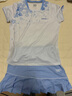 川崎（KAWASAKI）羽毛球服女神運動(dòng)套裝女夏季短袖T恤運動(dòng)裙繁花似錦運動(dòng)服速干衣 女款針織短裙 A2762 紫藍 L 曬單實(shí)拍圖