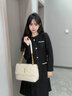 Cavion Koist奢侈新品包包女包單肩包女士包包鏈條包斜挎包送老婆女友生日禮物 奢侈白 精美禮盒包裝 曬單實(shí)拍圖