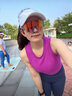歐寶萊歐寶來(lái)變色騎行眼鏡女戶(hù)外運動(dòng)跑步太陽(yáng)鏡日夜兩用無(wú)框超輕護目鏡 黑框變色炫彩紅 曬單實(shí)拍圖