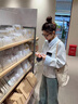 蜜樂(lè )奇春秋季復古感超好看韓系休閑牛仔外套女出游獨特漂亮翻領(lǐng)夾克上衣 淺藍色 S (建議110斤以?xún)? 曬單實(shí)拍圖