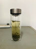希諾（HEENOOR）雙層玻璃杯男士商務(wù)辦公泡茶杯帶濾網(wǎng)車載便攜水杯大容量禮品杯子 大容量360ml-本色【升級小熊蓋】 高硼硅玻璃杯體（帶濾網(wǎng)） 曬單實拍圖