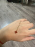 梵克雅寶（Van Cleef & Arpels）VCA項鏈女 四葉草18K玫瑰金紅玉髓吊墜小紅花項鏈七夕情人節禮物 小號 紅玉髓VCARN59M00 9mm 有盒子 無(wú)配件 曬單實(shí)拍圖