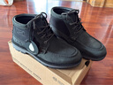 Clarks其樂(lè )楓徒系列男鞋經(jīng)典防水高幫休閑戶(hù)外耐磨登山靴 黑色 261759007 40 曬單實(shí)拍圖