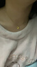 周大福 閃光璀璨鐳射幸運星星 足金吊墜黃金項鏈(工費:460計價) EOF1109 40cm 足金 約4.80g 曬單實拍圖
