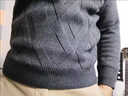 恒源祥2025新款羊棉絨衫男100純羊棉毛高端品牌大碼加厚毛衣桐鄉濮院 哈青 XL 180 曬單實(shí)拍圖