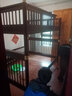 木香鄰全實(shí)木高低床輕奢上下鋪床新中式上下床成人兒童床雙層子母床大床 全實(shí)木平行床 1.5*2米 上下等寬 曬單實(shí)拍圖