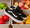 VANS范斯童鞋官方 Old Skool V黑色經(jīng)典款魔術(shù)貼中大童板鞋 黑色 29碼 實(shí)測內長(cháng)18cm 曬單實(shí)拍圖