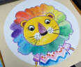 得力(deli)18色学生三角杆丝滑油画棒 儿童蜡笔绘画笔 72071五一出游六一儿童节 实拍图