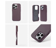 MOFT適用蘋果iPhone16/Plus/Pro/Pro Max手機(jī)殼全包新款皮質(zhì)強(qiáng)磁吸防摔全包magsafe保護(hù)套簡約 黑莓紫 Blackberry iPhone 16 Pro Max 曬單實(shí)拍圖