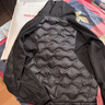 鴨鴨品牌輕薄羽絨服男女短款春秋新款雙拼連帽加大碼保暖內膽情侶外套 黑色 男女同款 M (170) （建議116斤-130斤） 曬單實(shí)拍圖