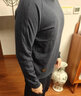 季言 長袖美式復(fù)古衛(wèi)衣男秋季重磅圓領(lǐng)衛(wèi)衣男套頭衫保暖男竹節(jié)棉外套 寶藍(lán)色 XL （適合145-160斤） 曬單實(shí)拍圖