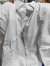 奕卬白襯衫女款棉質修身加絨正裝工作服職業(yè)裝襯衣女士長長袖文員上衣 白色 2XL (115-125斤) 曬單實拍圖