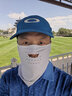 PGA 新款 高爾夫防曬面罩 男士臉罩 冰絲涼感 彈力透氣圍脖 款式新穎 PGA 207001-白色 曬單實(shí)拍圖