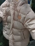 嘟嘟家兒童羽絨服中長(cháng)款寶寶保暖冬裝外套男童白鴨絨上衣冬【不含背包】 淺粉色 100 曬單實(shí)拍圖