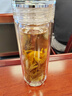 諾亞 口杯雙層水晶玻璃杯高檔男士泡茶杯加厚隔熱透明辦公商務(wù)水杯 350ML【辰龍浮雕款】 曬單實(shí)拍圖