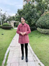 俞兆林媽媽裝秋冬外套高貴毛呢外套中長款中年秋冬裝洋氣衣服中老年女裝 咖色 2XL 【推薦100-120斤左右】 曬單實(shí)拍圖