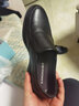 康奈康奈男鞋春秋套腳圓頭商務(wù)休閑男皮鞋通勤簡(jiǎn)約牛皮鞋黑色41 曬單實(shí)拍圖