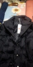 恩若凡西裝領(lǐng)羽絨服女中長(zhǎng)款過(guò)膝領(lǐng)冬裝加厚長(zhǎng)款通勤收腰外套 黑色 2XL 建議128-138斤 曬單實(shí)拍圖