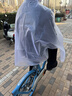 唯悠集自行車(chē)雨衣成人雙帽檐單車(chē)專(zhuān)用騎行雨披防暴雨學(xué)生山地車(chē)透明雨衣 磨砂白【自行車(chē)專(zhuān)用】 曬單實(shí)拍圖