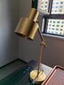 朗科雷全銅美式簡(jiǎn)約臺燈書(shū)房臥室書(shū)桌辦公寫(xiě)字可調節長(cháng)臂閱讀學(xué)習裝飾燈 搖臂款（按鈕開(kāi)關(guān)） 配12瓦遙控調光調色燈泡 曬單實(shí)拍圖