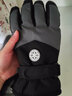 朵迪雅尚（DUODIYASHANG）滑雪手套女冬季保暖加絨加厚旅行旅行觸屏摩托車(chē)防寒防水可愛(ài)手套 男士滑雪加絨加厚【深灰色】 曬單實(shí)拍圖