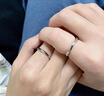 老鳳祥足銀莫比烏斯情侶戒指男女士表白求婚對(duì)戒情人節(jié)生日禮物女友老婆 【999足銀】莫比烏斯環(huán)永恒的愛(ài) 曬單實(shí)拍圖