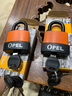OPEL 戶(hù)外掛鎖防水防塵殼鎖 包膠鎖大門(mén)掛鎖倉庫鎖全銅芯安全鐵掛鎖頭 45mm-防塵(橙色殼) 曬單實(shí)拍圖