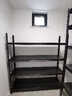 Honey Cute貨架置物架角鋼家用倉儲超市收納架儲物架落地雜物鋼制儲物間層架 黑色四層 長(cháng)150*寬40cm 加厚通體立柱高1600 曬單實(shí)拍圖