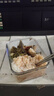創(chuàng)得 耐熱玻璃保鮮盒 微波爐專(zhuān)用飯盒上班族學(xué)生帶飯密封碗分隔便當(dāng)盒 星海藍(lán)三隔1050+圓480+包餐具 曬單實(shí)拍圖