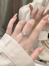 舒弗(LACHOUFFE)莫桑鉆鉆戒結(jié)婚戒指情侶對(duì)戒女1克拉活口仿真結(jié)婚婚戒520禮物 1克拉【莫桑鉆+證書+黑卡+腰碼】 閉口11號(hào) 曬單實(shí)拍圖
