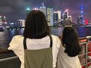 紫洛妮少女連衣裙女初中學(xué)生夏裝2025新款高中生學(xué)院風(fēng)中長(zhǎng)背帶套裝裙子 白色上衣+軍綠色 L 曬單實(shí)拍圖