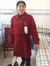 佰藍嬌兩件套裝女2025春秋冬季新款高級感時(shí)尚氣質(zhì)小個(gè)子毛呢西裝連衣裙 酒紅色 3XL 曬單實(shí)拍圖
