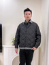 LEEWAHYU羽絨服男女冬季90白鴨絨拼接防寒服大碼寬松短款假兩件情侶外套 米白色 M 曬單實拍圖