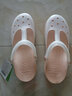 維布倫包頭洞洞鞋女中老年防滑夏季厚底軟底外穿旅游孕婦媽媽果凍涼鞋女 象牙白 38 曬單實(shí)拍圖