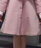 撒嬌娃童裝女童連衣裙秋冬季兒童套裝拜年服裝毛衣背心裙子毛呢外套小女孩秋裝過(guò)年衣服中大童女裝三件套 櫻桃粉色披肩+裙子+帽子白色打底衫 130(建議身高125左右) 曬單實(shí)拍圖